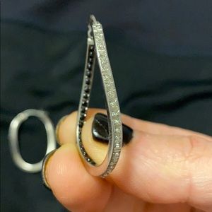 Inside out earrings real gold